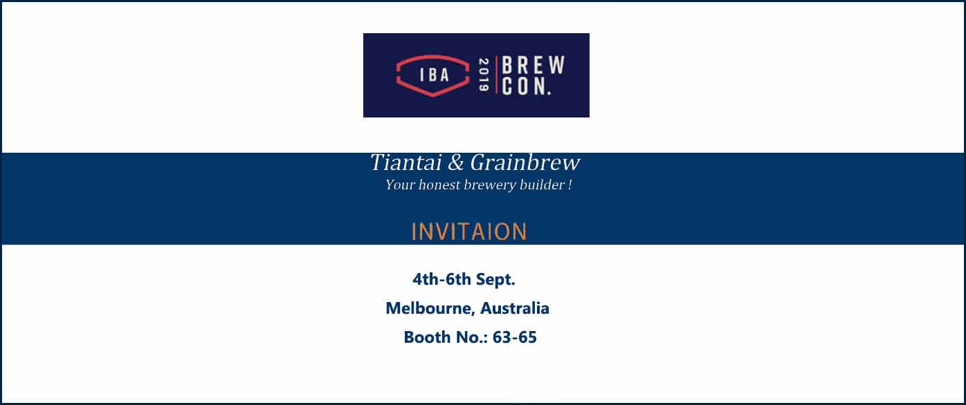 <b>Tiantai will attend Brewcon 2019 in Australia!</b>